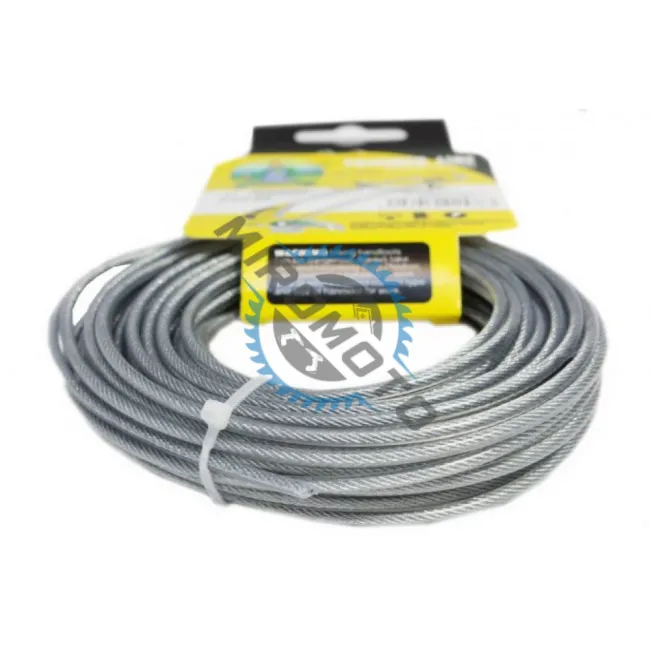 Fir motocoasa cu insertie otel 2.7mm x 15m rotund