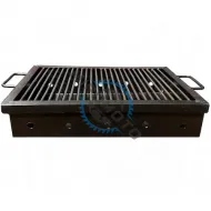 Gratar Romanesc de gradina fix si mobil 50x35 cm, Fabricat Manual, Negru