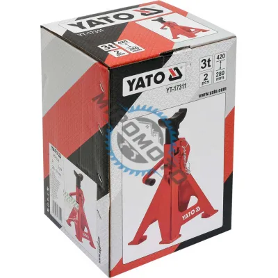 Set 2 suporti pentru auto, Yato YT-17311, capacitate 3 Tone