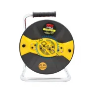 Prelungitor cu Tambur, 20 M, 3 x 2.5mm, 4 Prize, Maner Transport