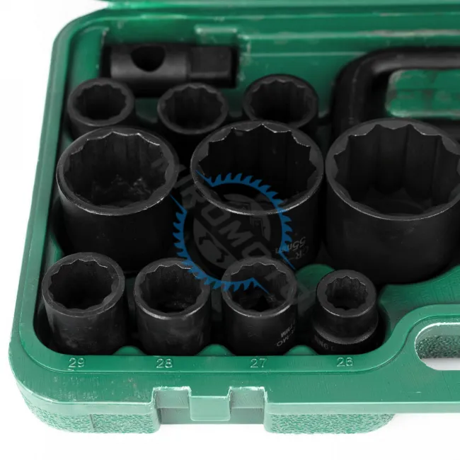 Trusa chei tubulare bihexagonale forta, 26 piese 21-65mm, 3/4 si 1 tol