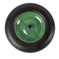 Roata roaba spuma cu janta metalica 3.50-8, ax subtire 14 mm