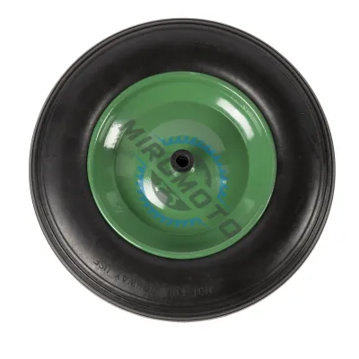 Roata roaba spuma cu janta metalica 3.50-8, ax subtire 14 mm