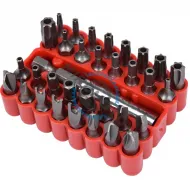 Set capete de insurubare mixt 33 bucati cu prelungitor insurubare, Vorel 66330