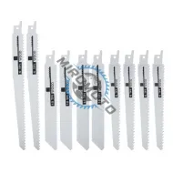 Set panze fierastrau electric tip sabie pentru lemn si metal, 10 piese