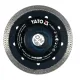 Disc diamantat de taiere continuu, 125x22.2x1.6 mm, taiere umeda si uscata, Yato YT-59972