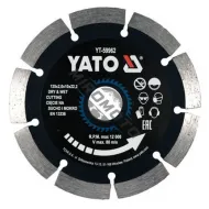 Disc diamantat de taiere segmentat, 125x22.2x2 mm, taiere umeda si uscata, Yato YT-59962