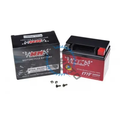 Baterie moto, 12V 4 Ah, gel, WTX4L-BS ( YTX4L-BS ) Baterie moto, 12V 4 Ah, gel, WTX4L-BS ( YTX4L-BS )