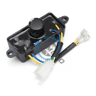 Regulator tensiune AVR Generator 2.5KW (250V 220uF) dreptunghi, carcasa din plastic, 2 fire + mufa 4 pini Regulator tensiune AVR Generator 2.5KW (250V 220uF) dreptunghi, carcasa din plastic, 2 fire + mufa 4 pini