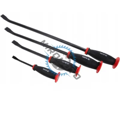 Set 4 leviere cu o muchie plata indoita, Yato YT-4730, 198-608 mm, tija plata Set 4 leviere cu o muchie plata indoita, Yato YT-4730, 198-608 mm, tija plata