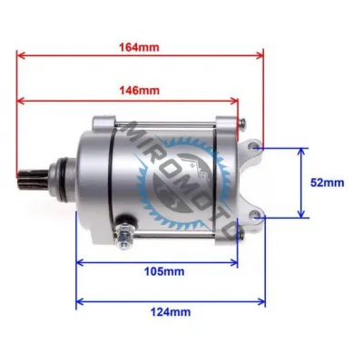 Electromotor Atv Honda, Bashan 125cc, 150cc, 200cc 11 dinti Electromotor Atv Honda, Bashan 125cc, 150cc, 200cc 11 dinti