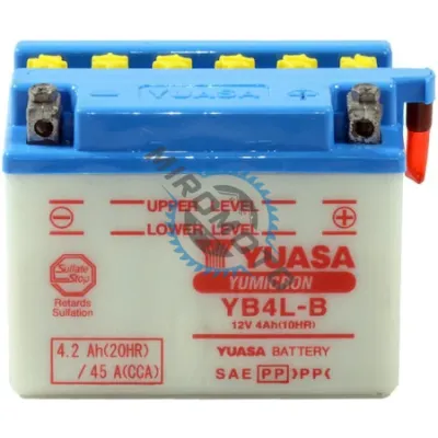 Baterie moto, 12V 4Ah, 45A, Yuasa YB4L-B Baterie moto, 12V 4Ah, 45A, Yuasa YB4L-B