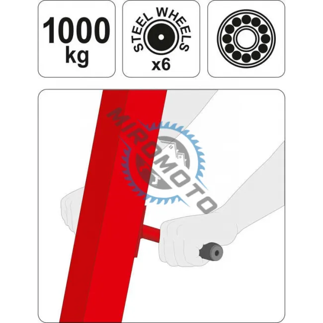 Macara atelier auto, Yato YT-55556, 1000 kg, 210 cm