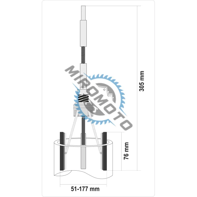 Dispozitiv pentru honuit clindrii Yato YT-05812, 51 - 177 mm, 205 mm