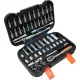 Set capete de insurubare si chei tubulare, Sthor 58643, mixt, 56 bucati