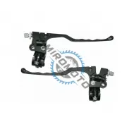 Set 2 manete frana cu suport oglinzi pentru scuter
