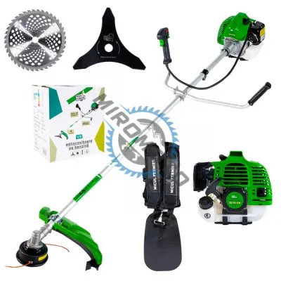 Motocoasa pe benzina Micul Fermier GF-1311, 2 timpi, 2.5 kW, 3.4 CP, accesorii incluse Motocoasa pe benzina Micul Fermier GF-1311, 2 timpi, 2.5 kW, 3.4 CP, accesorii incluse