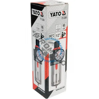 Filtru aer pentru compresoare cu reductor, Yato YT-2383, Prindere 1/2", 90 cm3 Filtru aer pentru compresoare cu reductor, Yato YT-2383, Prindere 1/2", 90 cm3