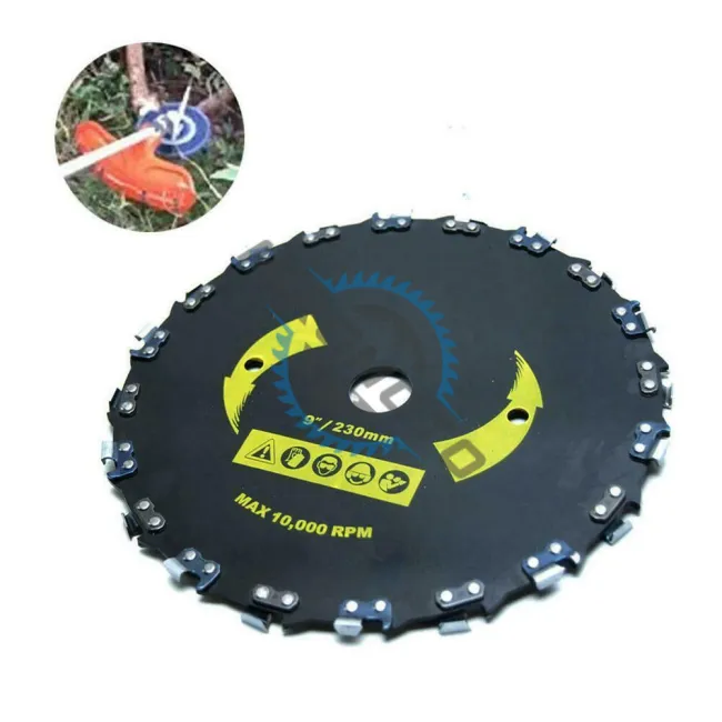 Disc motocoasa cu lant de drujba 230mm x 25.4 mm