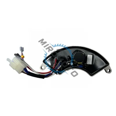 Regulator tensiune AVR Generator 6 KW (250V 470uF) semiluna, carcasa din metal, 2 fire si mufa 4 pini Regulator tensiune AVR Generator 6 KW (250V 470uF) semiluna, carcasa din metal, 2 fire si mufa 4 pini