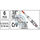 Set chei tubulare cu imbinare flexibila pentru bujii, Yato YT-05339, 6 bucati Set chei tubulare cu imbinare flexibila pentru bujii, Yato YT-05339, 6 bucati