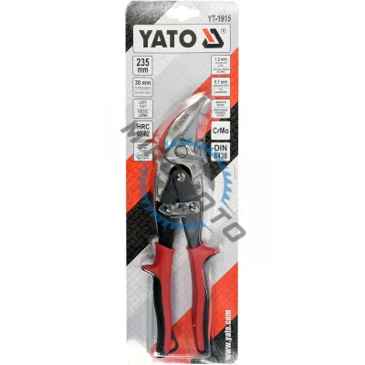 Foarfeca pentru tabla Yato YT-1915, 1.2mm, profil stanga  Foarfeca pentru tabla Yato YT-1915, 1.2mm, profil stanga