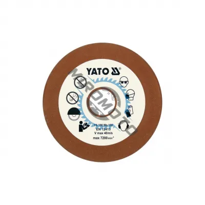 Disc abraziv 108x23x3.2mm pentru masina de ascutit lant, Yato YT-84991 Disc abraziv 108x23x3.2mm pentru masina de ascutit lant, Yato YT-84991