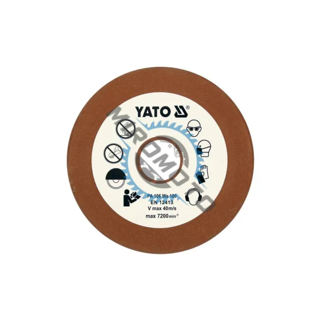 Disc abraziv 108x23x3.2mm pentru masina de ascutit lant, Yato YT-84991