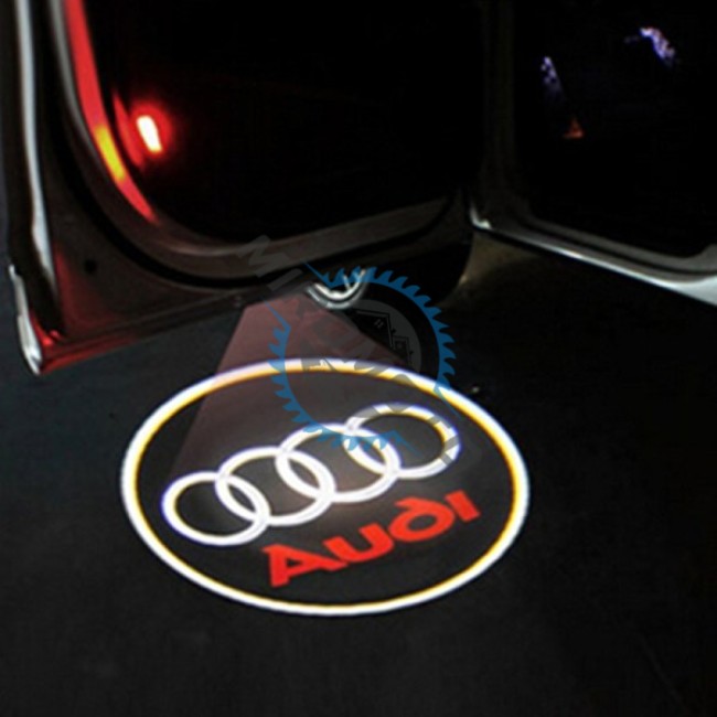 Set 2 Proiectoare Led logo Audi A1, A4, A5, A6, A8, TT, R8, Q5, Q7