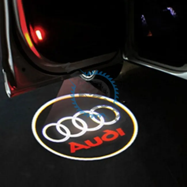 Set 2 Proiectoare Led logo Audi A1, A4, A5, A6, A8, TT, R8, Q5, Q7