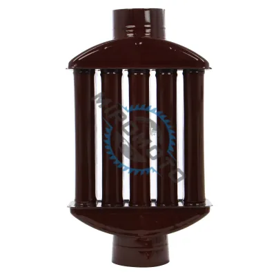 Recuperator Caldura din Tabla Emailata 120mm, Maro Recuperator Caldura din Tabla Emailata 120mm, Maro