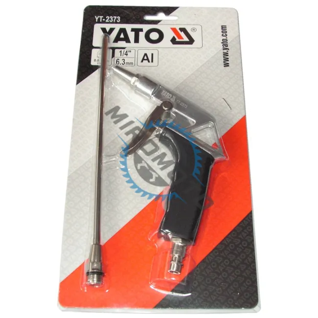 Pistol pentru suflat cu tija, Yato YT-2373, 1/4", 0,8 Mpa