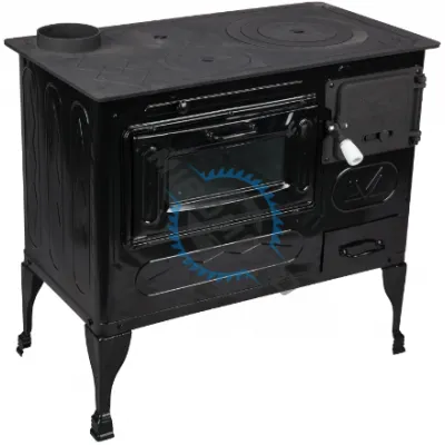 Soba de Gatit, pe lemne, Evacuare 130 mm, Burlan pe partea Dreapta, cu plita si cuptor, 800 x 800 x 430 mm Soba de Gatit, pe lemne, Evacuare 130 mm, Burlan pe partea Dreapta, cu plita si cuptor, 800 x 800 x 430 mm