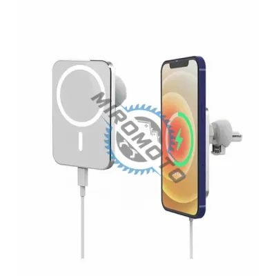 Suport Auto cu Incarcare Wireless Rapida 15W si Tehnologie MagSafe Suport Auto cu Incarcare Wireless Rapida 15W si Tehnologie MagSafe