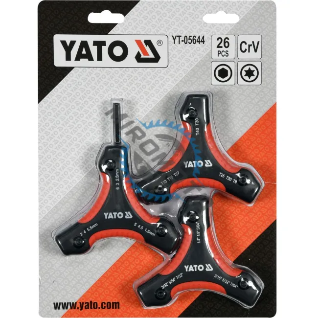 Set chei imbus si torx 26 bucati, Yato YT-05644