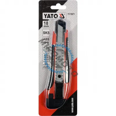 Cutter cu protectie Yato YT-75071, SK5, 18mm Cutter cu protectie Yato YT-75071, SK5, 18mm