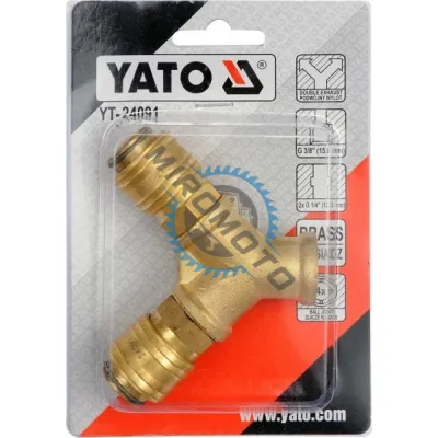 Distribuitor Cuple rapide pentru Aer Comprimat, G 3/8"-1/4", Yato YT-24091 Distribuitor Cuple rapide pentru Aer Comprimat, G 3/8"-1/4", Yato YT-24091