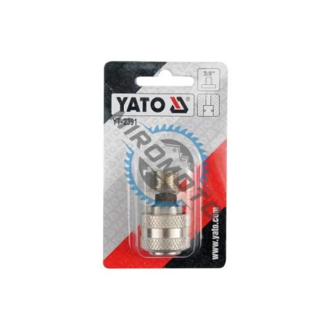 Mufa rapida pentru pistol peumatic, filet exterior 3/8", Yato YT-2391