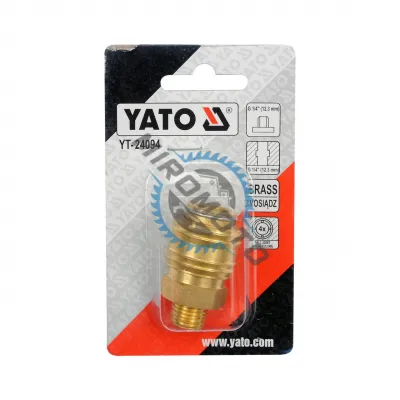 Mufa Rapida din Alama pentru Pistol Pneumatic, Filet Exterior 1/4, Yato YT-24094 Mufa Rapida din Alama pentru Pistol Pneumatic, Filet Exterior 1/4, Yato YT-24094
