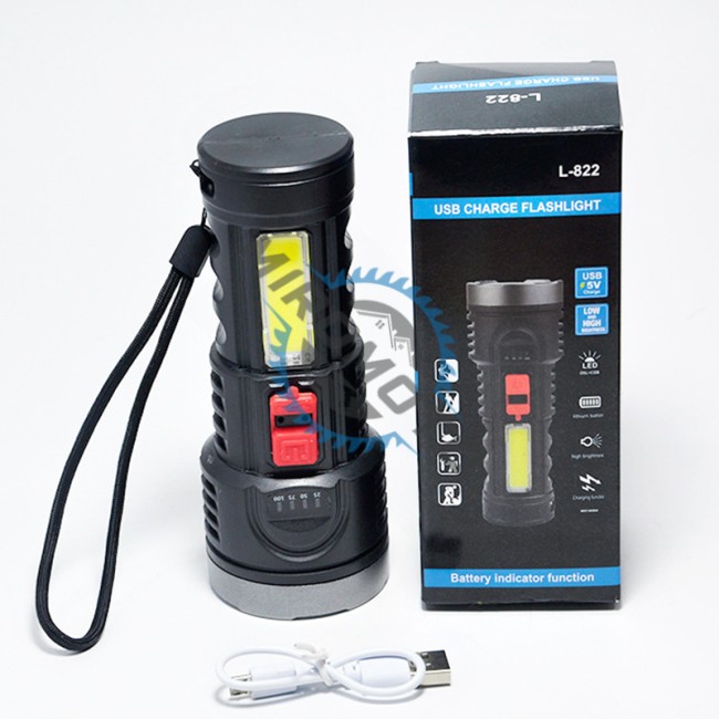 Lanterna cu Acumulator, Waterproof, Led cu Acumulator 1200mAh si Incarcare USB, 5V, 10W