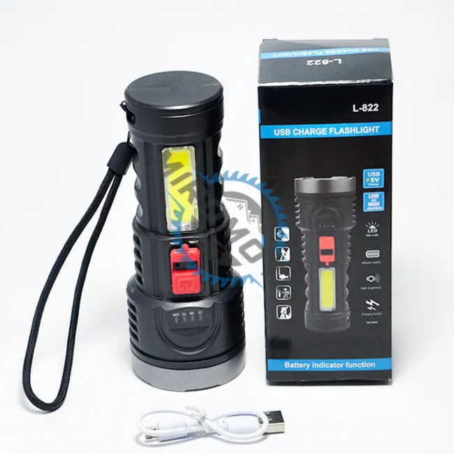 Lanterna cu Acumulator, Waterproof, Led cu Acumulator 1200mAh si Incarcare USB, 5V, 10W