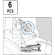 Set Extractoare Articulatii Sferice, 6 Buc, Yato YT-06157