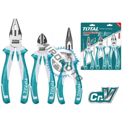 Set clesti 3 buc TOTAL Industrial - 8"/6"/6", THT2K0301 Set clesti 3 buc TOTAL Industrial - 8"/6"/6", THT2K0301
