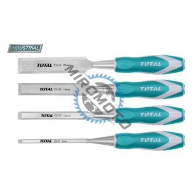 Set 4 dalti pentru lemn, 6mm, 12mm, 19mm, 25mm, Total THT41K0401