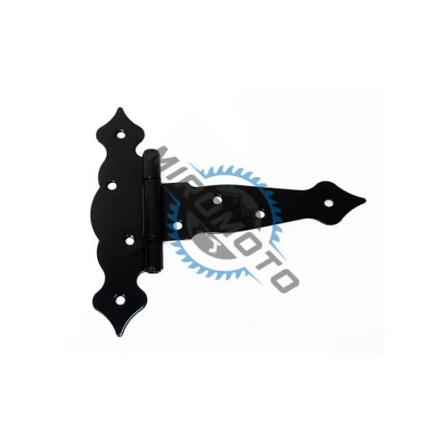 Balama ornamentala pentru porti si usi, culoare negru, 140x50x48x2.5mm