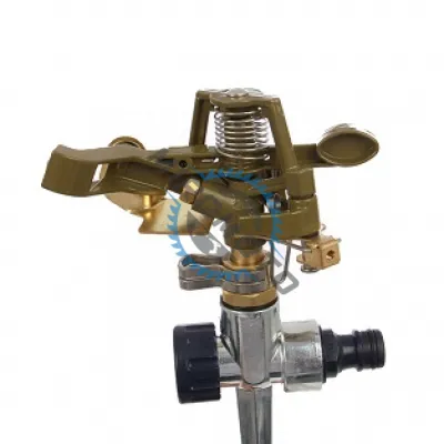 Aspersor metalic tip tarus cu impuls, 5 bar, raza 12 m, 452 mp