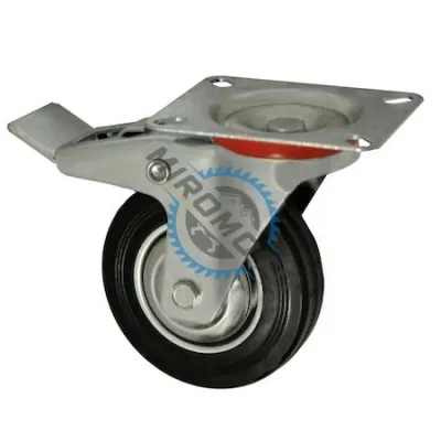 Roata Carucior 4", Talpa Metal, Frana, Rulment, 100/30-50 Roata Carucior 4", Talpa Metal, Frana, Rulment, 100/30-50