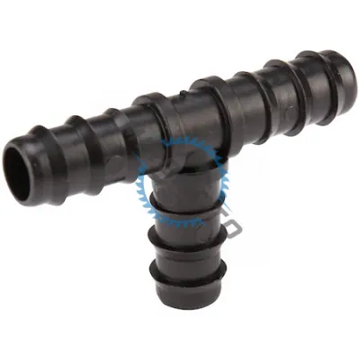 Teu egal pentru tub pentru irigatii prin picurare, diametru 16mm Teu egal pentru tub pentru irigatii prin picurare, diametru 16mm
