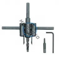 Dispozitiv ajustabil de gaurit gips-carton, pvc, 30-120 mm, Vorel 28733