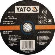Disc Debitat Metal 230 x 2 x 22mm Yato YT-5927